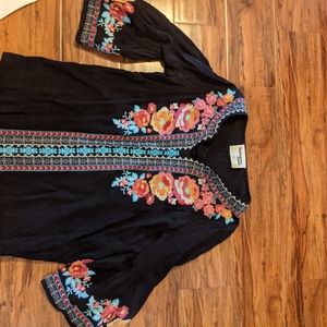 Embroidered Bohemian Top